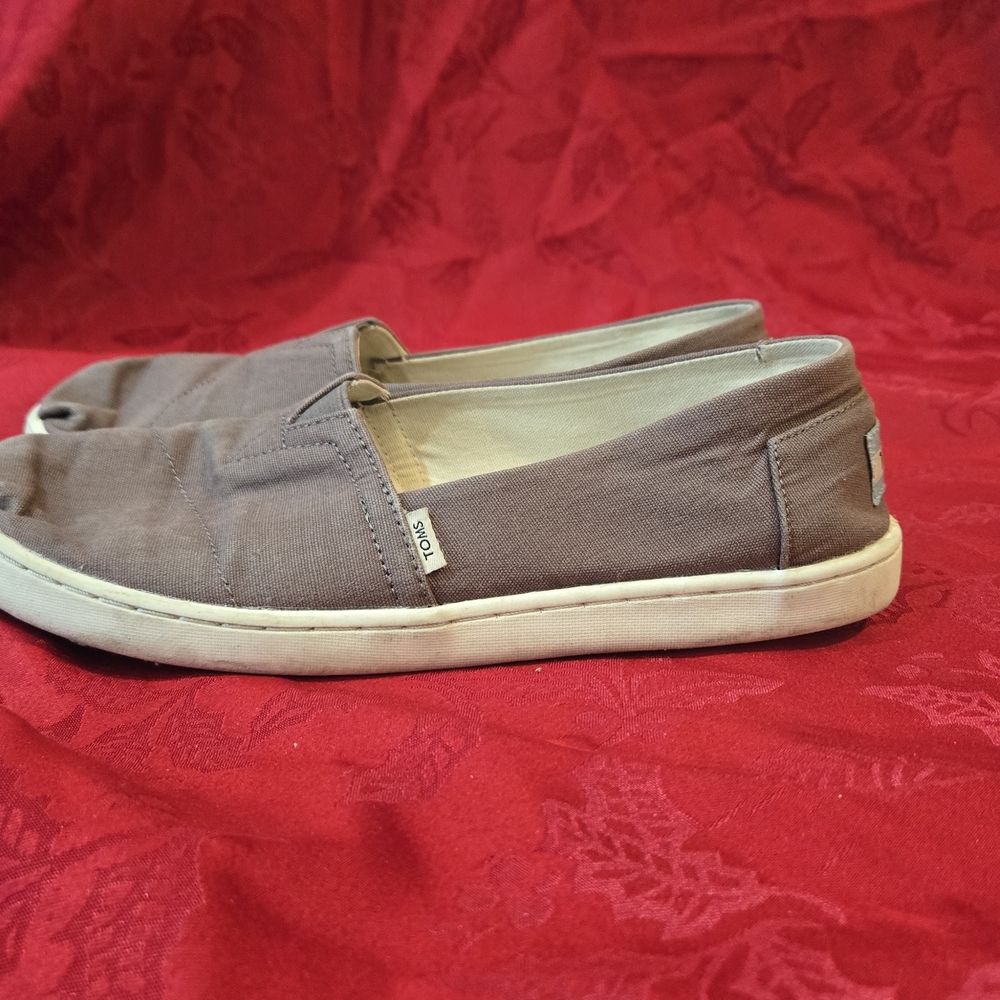 TOMS Kid's Slip-On Loafers - Brown and Cream